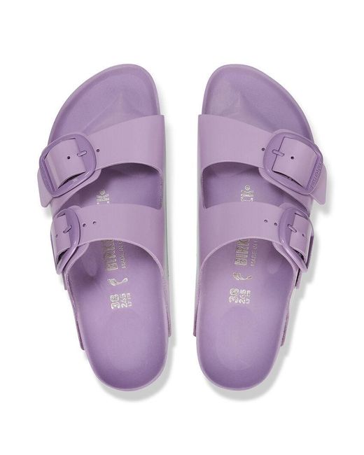 Birkenstock Purple Adjustable Buckled Sandals