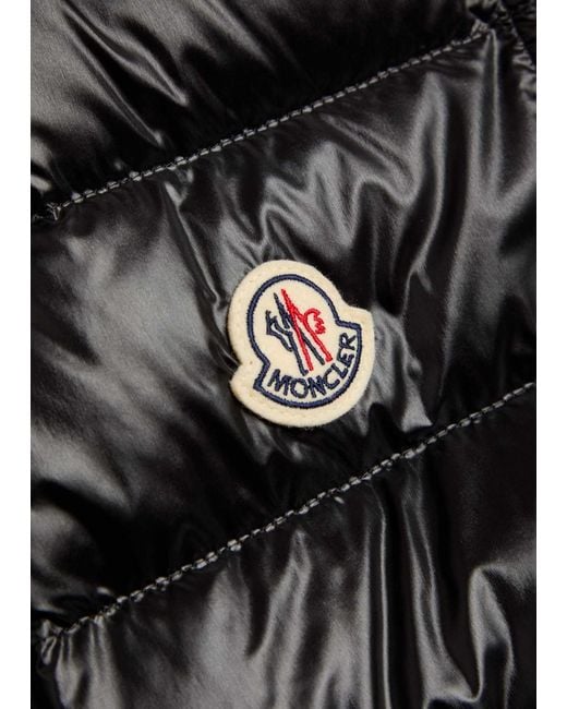 Moncler Black High-Neck Down Vest for men