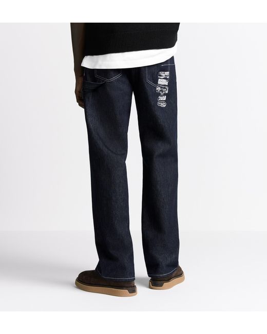 Dior Blue Belt-Loop Jeans for men