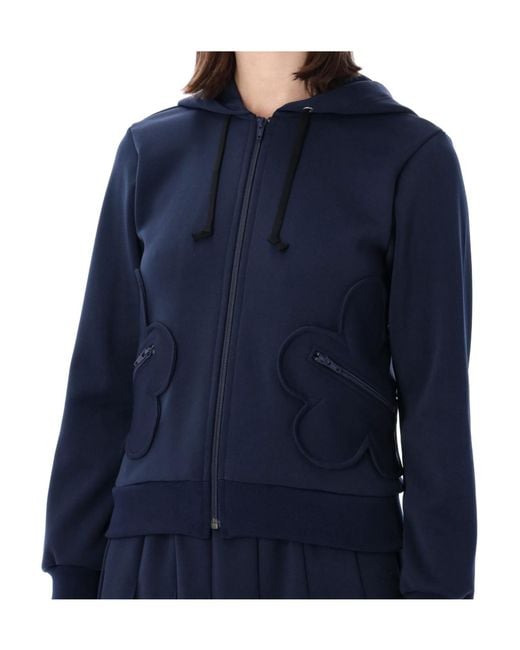 Comme des Garçons Blue Comme Des Garçons Girl Fleece Zip-Up Hoodie