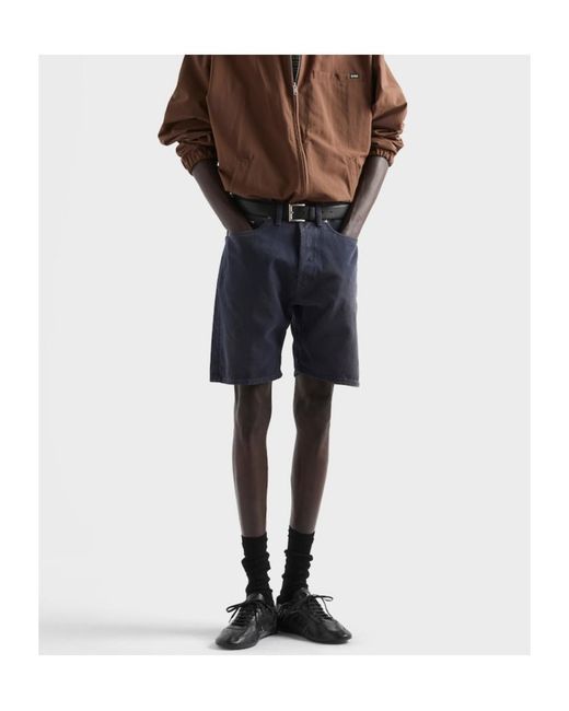 Prada Blue Denim Bermudas for men
