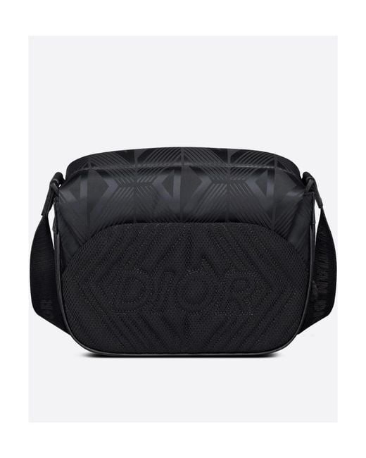 Dior Black Explorer Messenger Pouch for men