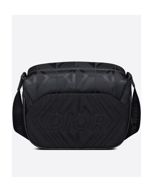 Dior Black Explorer Messenger Pouch for men