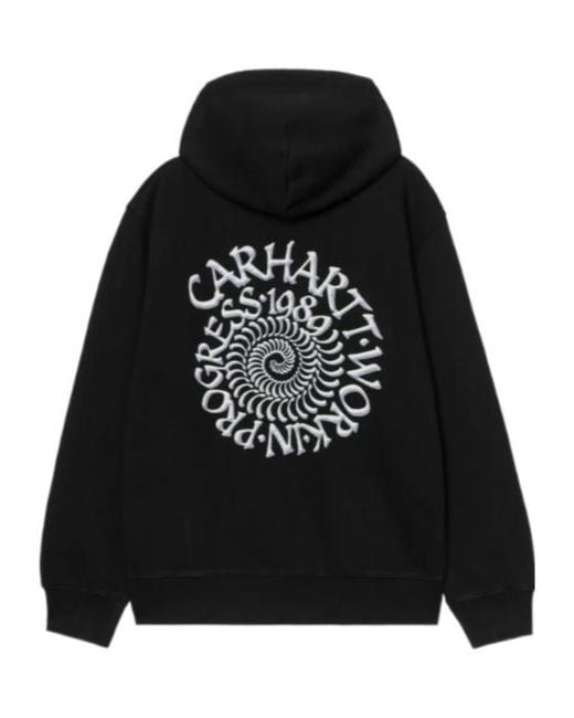 Carhartt Black Hooded Spiral Sweatshirt for men