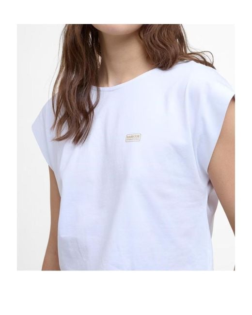 Barbour White Crew Neck T-Shirt