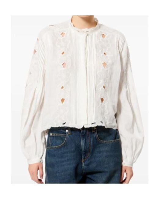 Isabel Marant White Rubra Top