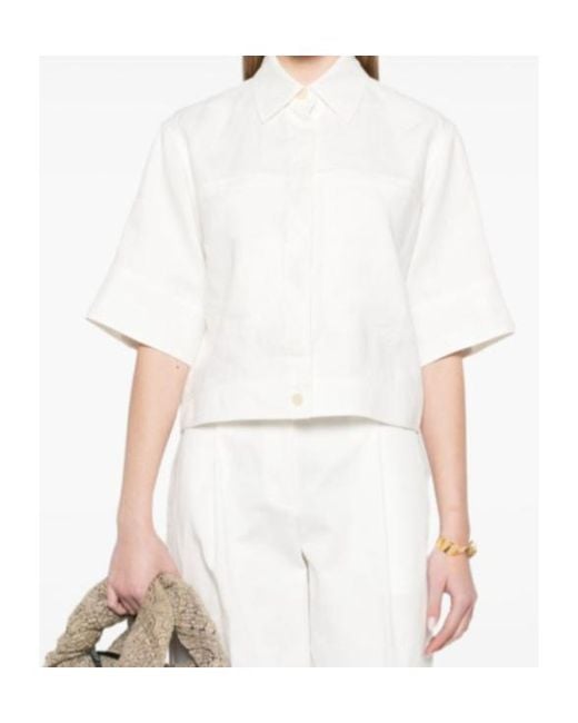 Max Mara White Linen Shirt
