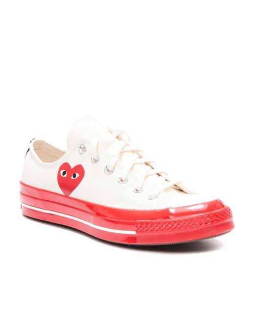 COMME DES GARÇONS PLAY Pink Chuck 70 Low-Top Sneakers for men