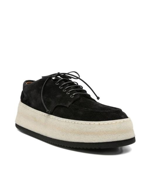 Marsèll Black Raised-Sole Parapana Loafers for men