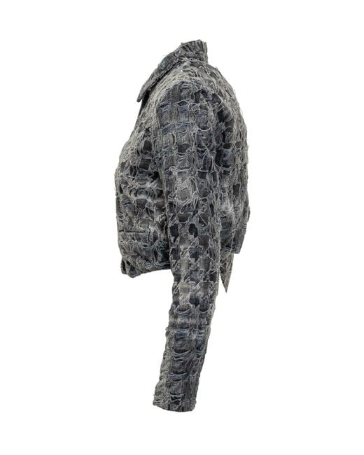 DIESEL Gray Jackets Poliammide