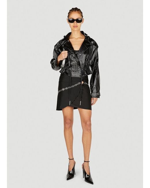 Rabanne Black Logo Casual Jacket