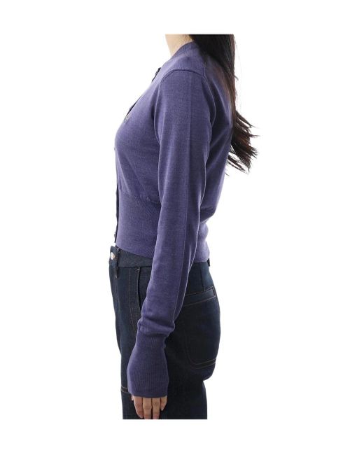 Vivienne Westwood Blue Long-Sleeved Knitted Cardigan