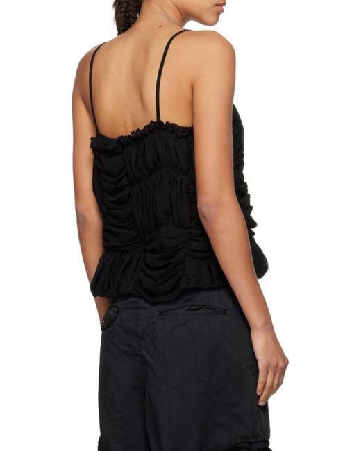 Comme des Garçons Black Ruffled Top