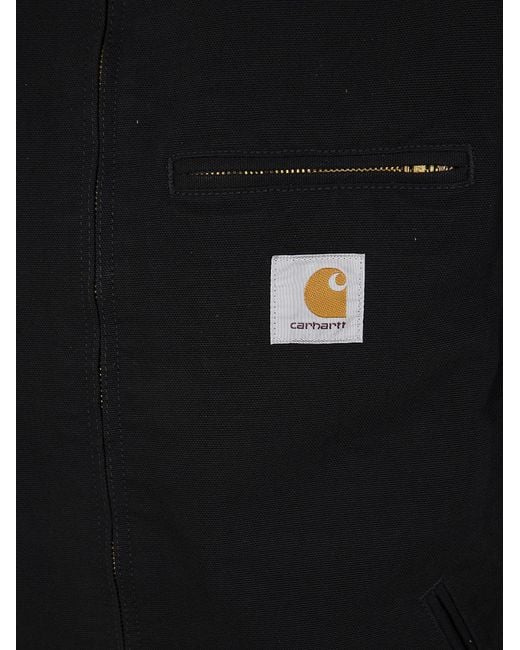 Carhartt Black Detroit Logo Patch Jacket for men