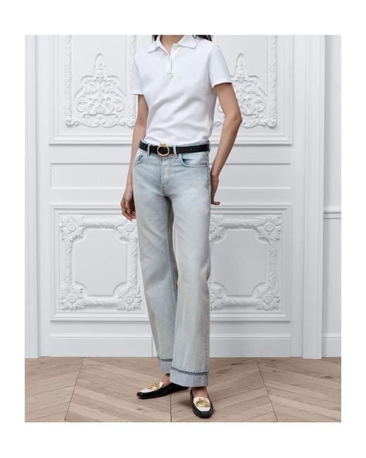Dior White Médaillon Embroidered Polo Shirt