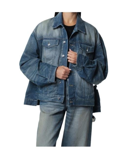 Haikure Blue Janet Faded Denim Jacket