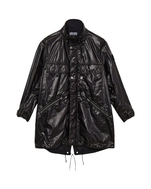 Stone Island Black Long Sleeve Casual Jacket for men