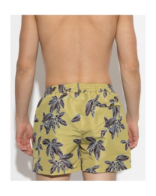 Paul Smith Metallic Drawstring Swim Trunks for men
