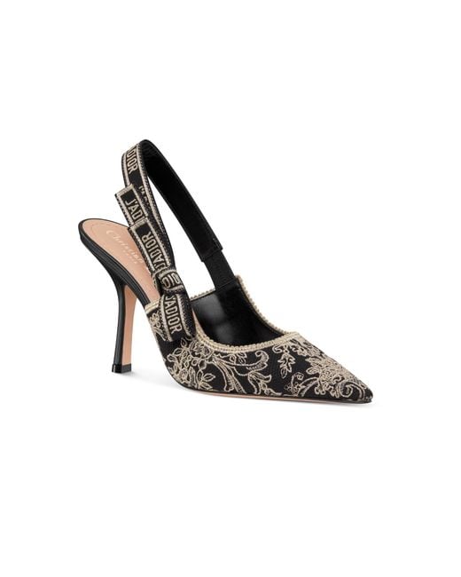 Dior Metallic J'A Slingback Pump
