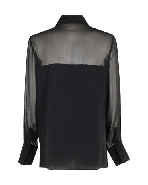 Antonelli Black Houndstooth-Pattern Blazer