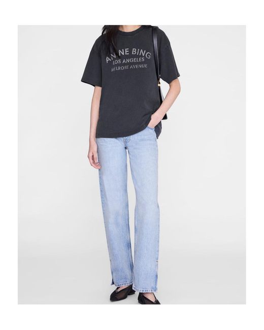 Anine Bing Black Short-Sleeved T-Shirt