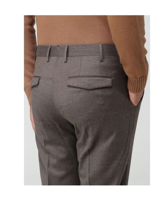PT01 Gray Pt Torino Master Slim-Fit Pants for men