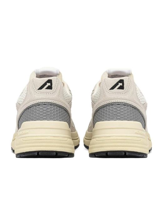 Autry White Hyperway Low-Top Sneakers