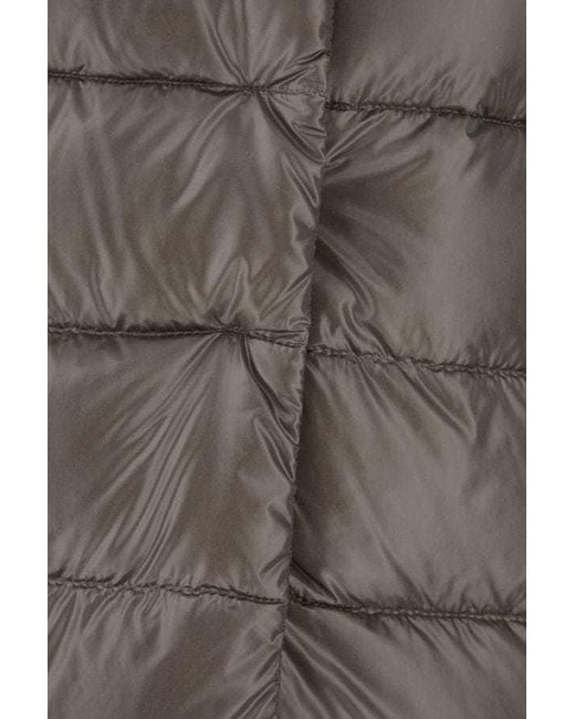 Herno Gray Silky Effect Ultralight Nylon Down Jacket