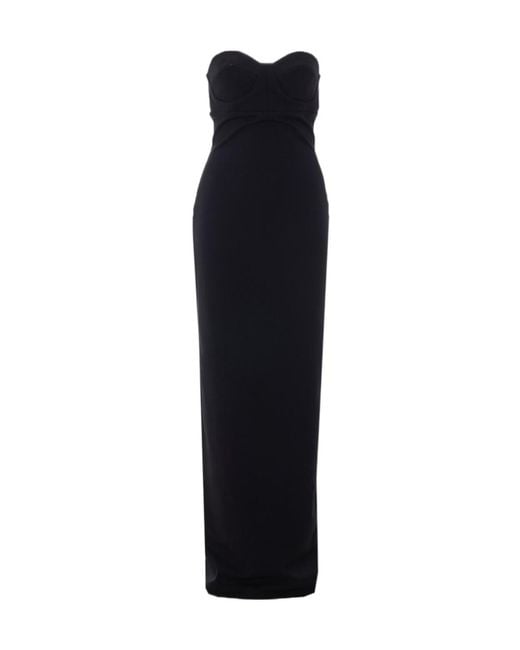 Solace London Black London Keaton Strapless Maxi Dress