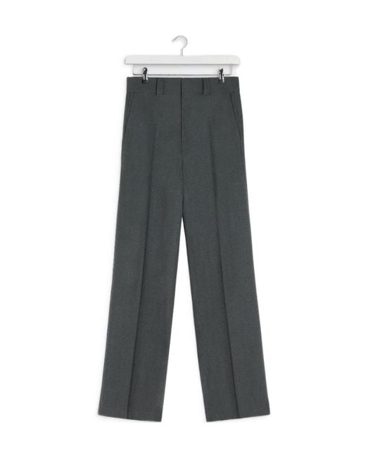 Lemaire Gray Front-Creased Tailored Trousers