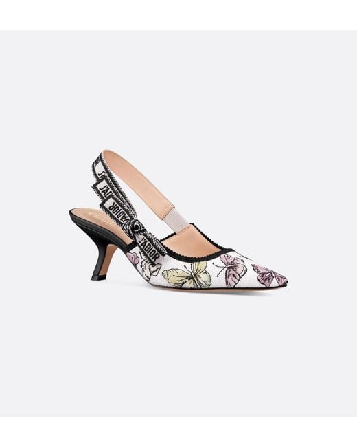 Dior Metallic J'A Slingback Pump