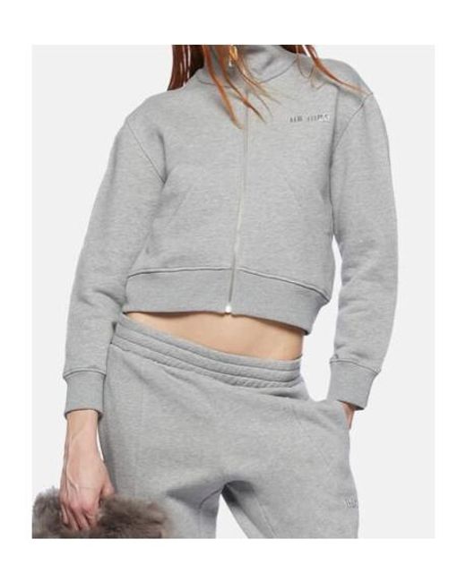 The Attico Gray The Zipped Track Jacket