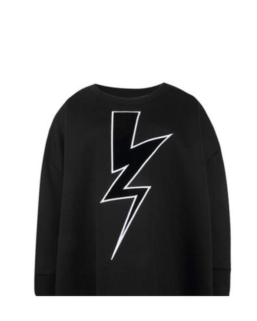 Neil Barrett Black Lightning Printed Sweater