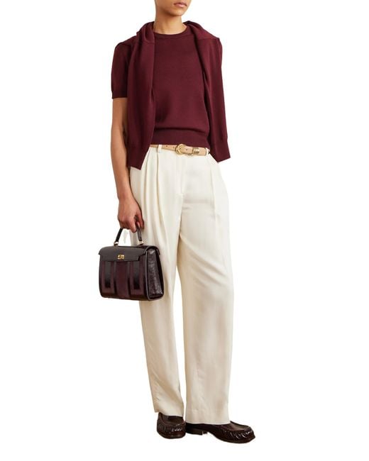 Anya Hindmarch Purple Separated Multi-Pocket Handbag