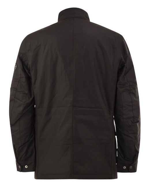 Barbour Black Buttoned Long-Sleeved Jacket for men