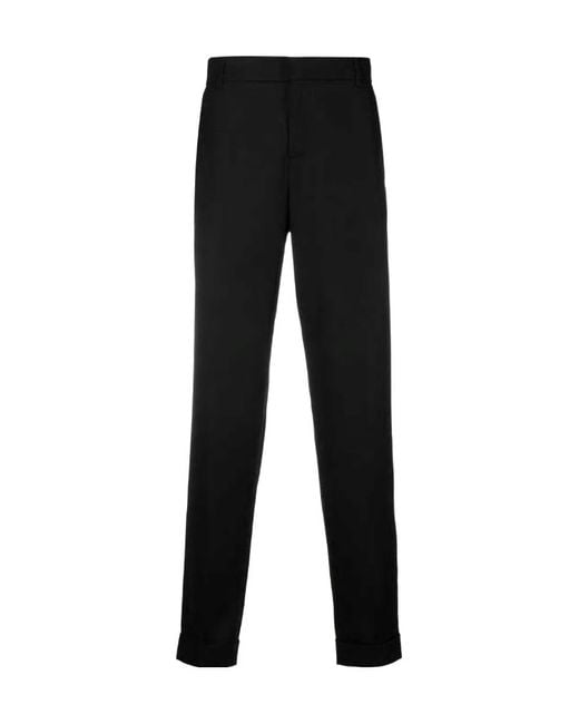 Balmain Black Logo Casual Trousers for men