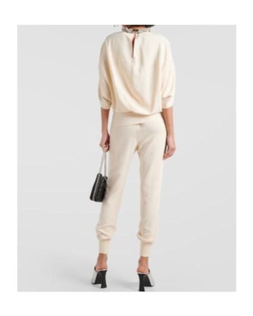 Stella McCartney Natural Embellished Detail Blouse