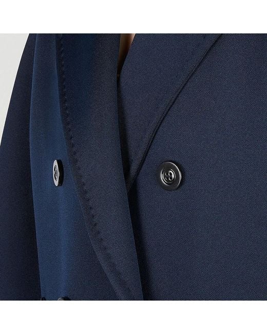 Max Mara Blue Logo Coat