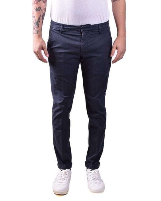 Dondup Blue Trousers for men
