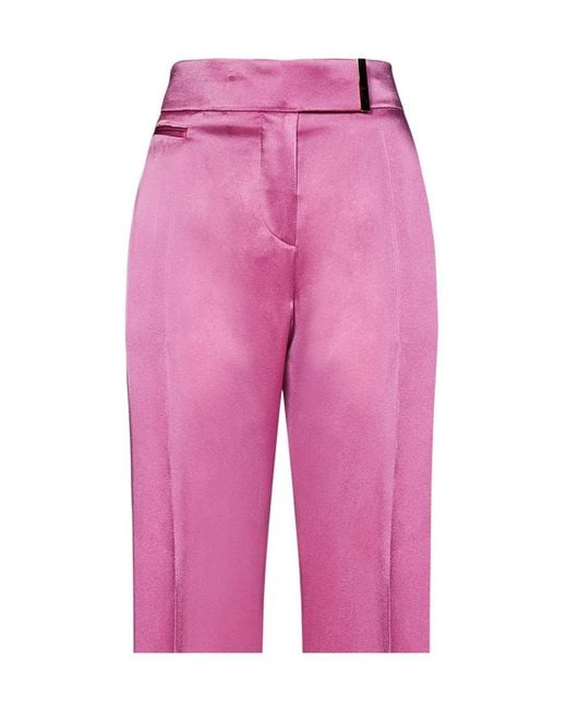 Tom Ford Pink Logo Casual Pants