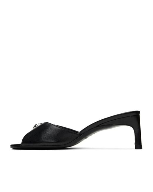 Coperni Black Low Logo High-Heeled Sandals
