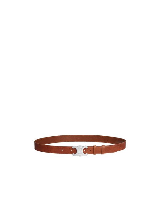 Céline Brown Triomphe Belt 30Mm for men