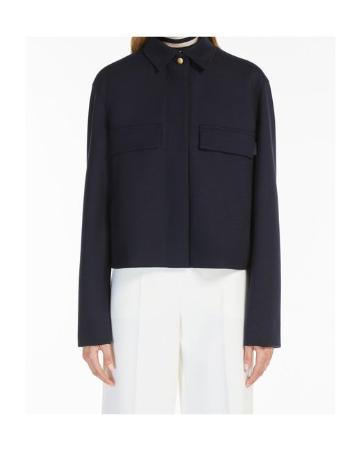 Max Mara Blue Milan Jersey Jacket