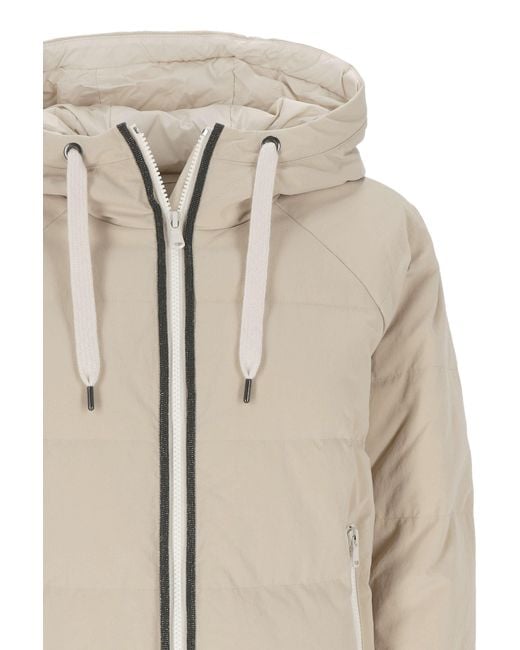 Brunello Cucinelli Natural Padded Down Jacket