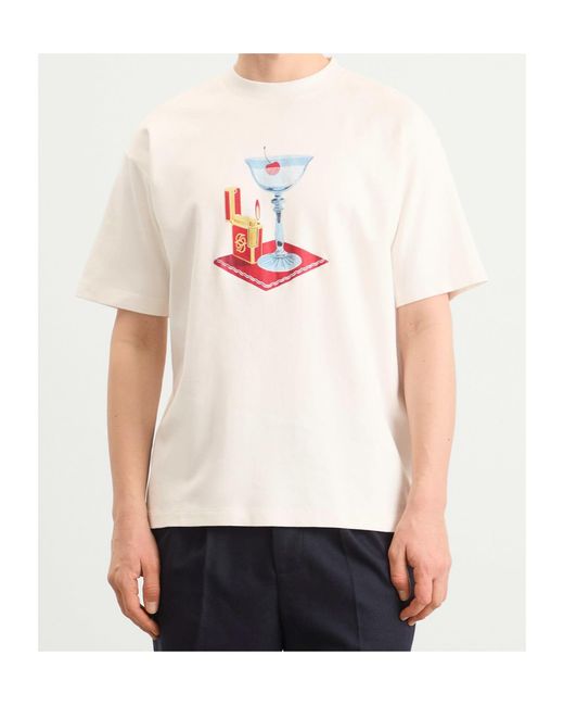 Drole de Monsieur White Short Sleeve T-Shirt for men