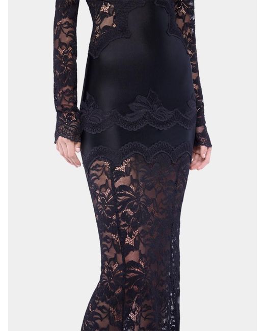 Rabanne Black Rabanne Long Lace Dress