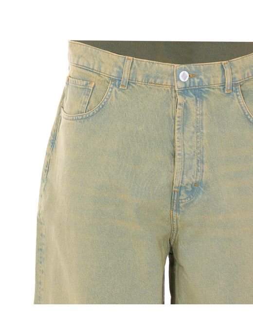 AMISH Green Huge Burgers Jeans for men