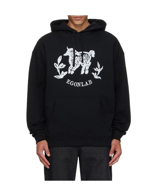 Egonlab Black Moutono Hoodie for men