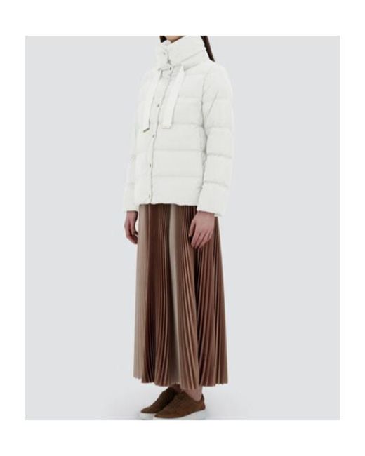 Herno White 'Satin Cape' Jacket