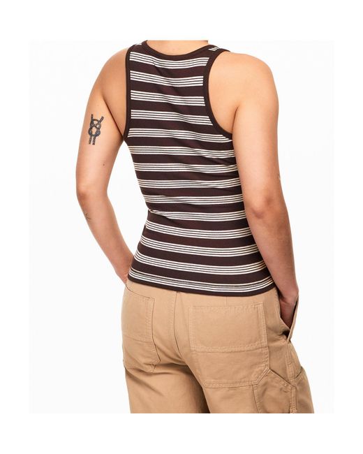 Ganni Brown Striped Vest